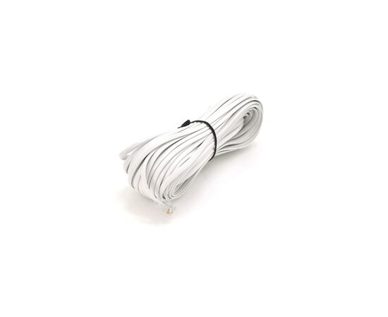 Патч-корд телефонний 15м RJ11 (6P4C) Voltronic (PC-15,0W)