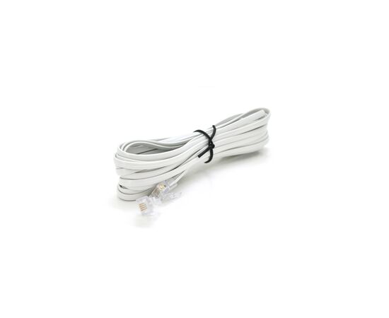 Патч-корд телефонний 5м RJ11 (6P4C) Voltronic (PC-5,0W)