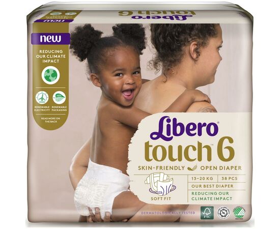 Подгузник Libero Touch 6 13-20 кг 38 шт (7322541071039), изображение 2
