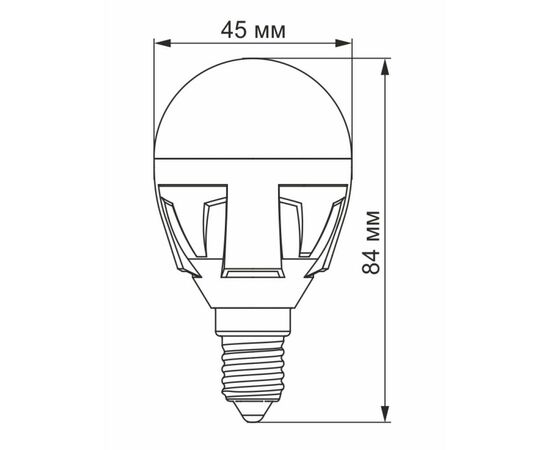 Лампочка Videx G45 7W E14 4100K 220V (VL-G45-07144), изображение 3 Лампочка Videx G45 7W E14 4100K 220V (VL-G45-07144), изображение 3