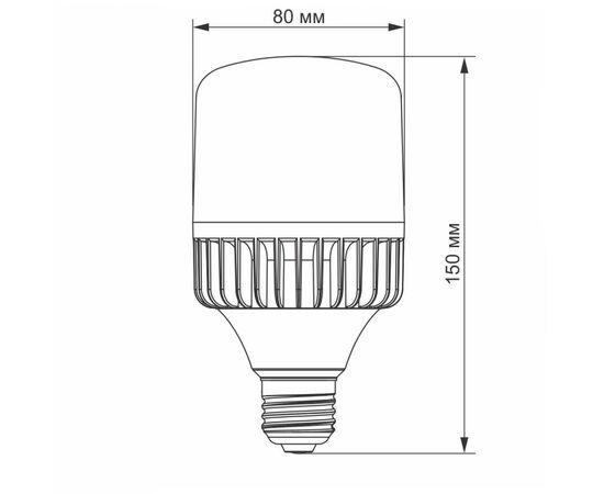 Лампочка Videx A80 30W E27 5000K 220V (VL-A80-30275), изображение 3 Лампочка Videx A80 30W E27 5000K 220V (VL-A80-30275), изображение 3