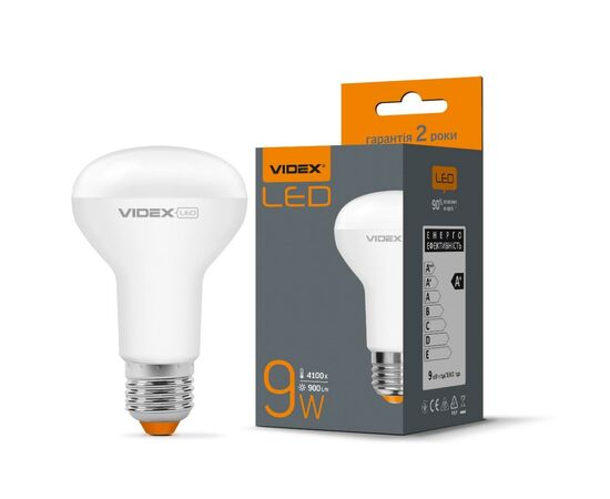 Лампочка Videx LED R63e 9W E27 4100K 220V (VL-R63e-09274), изображение 2 Лампочка Videx LED R63e 9W E27 4100K 220V (VL-R63e-09274), изображение 2