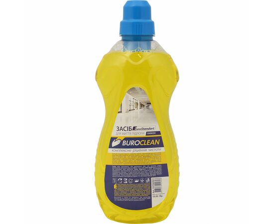 Засіб для миття підлоги Buroclean EuroStandart лимон 1 л (4823078922823)