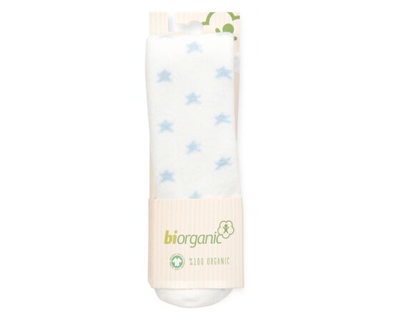 Колготки Bibaby махровые со звездочками (68379-68-whiteblue)