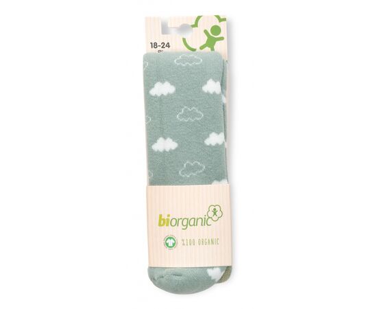 Колготки Bibaby махровые с тучками (68379-68-mintwhite)