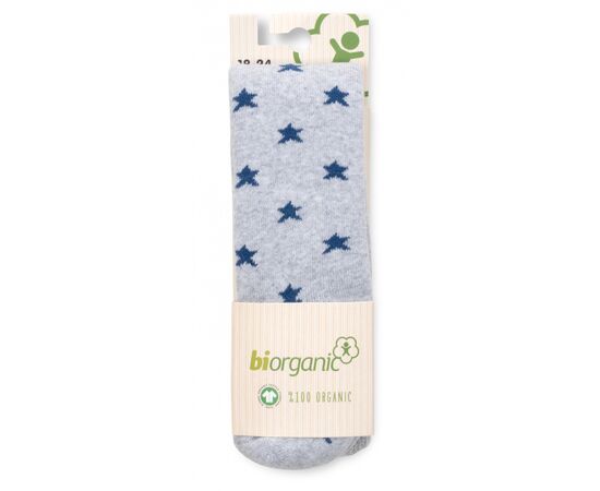 Колготки Bibaby махровые со звездочками (68379-80-grayblue)