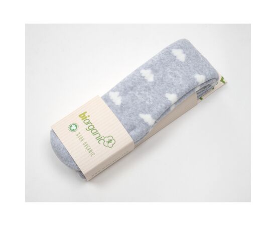 Колготки Bibaby махрові з хмаринками (68379-80-graywhite), зображення 2