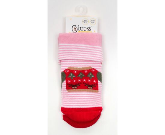 Носки Bross махровые в полосочку (22690-1-2G-pink), изображение 3 Носки Bross махровые в полосочку (22690-1-2G-pink), изображение 3