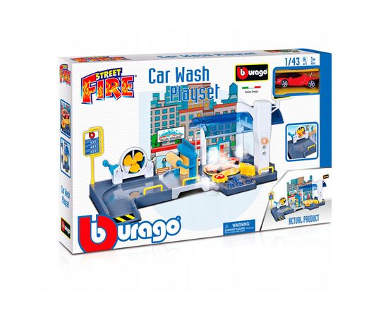Ігровий набір Bburago Автомийка (18-30406), зображення 5 Ігровий набір Bburago Автомийка (18-30406), зображення 5