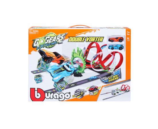 Автотрек Bburago GoGears Extreme Двойной вихрь (18-30532), изображение 3 Автотрек Bburago GoGears Extreme Двойной вихрь (18-30532), изображение 3