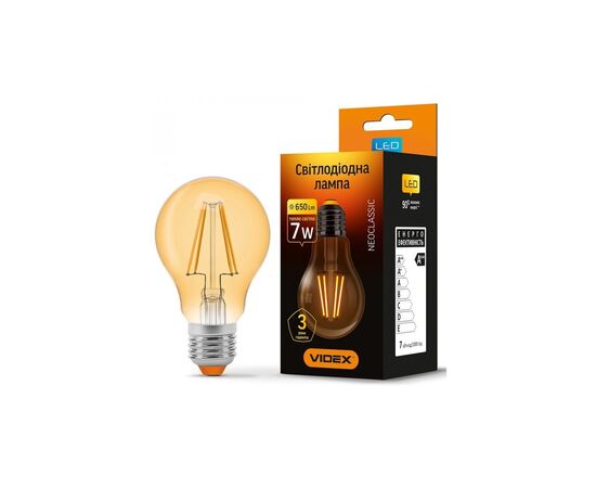 Лампочка TITANUM Filament A60 7W E27 2200K бронза (TLFA6007272A)