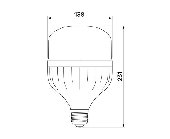 Лампочка TITANUM A138 50W E27 6500К (TL-HA138-50276), изображение 3 Лампочка TITANUM A138 50W E27 6500К (TL-HA138-50276), изображение 3