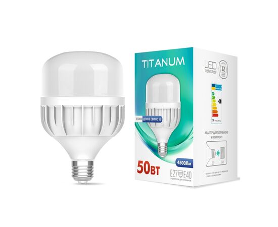 Лампочка TITANUM A138 50W E27 6500К (TL-HA138-50276)