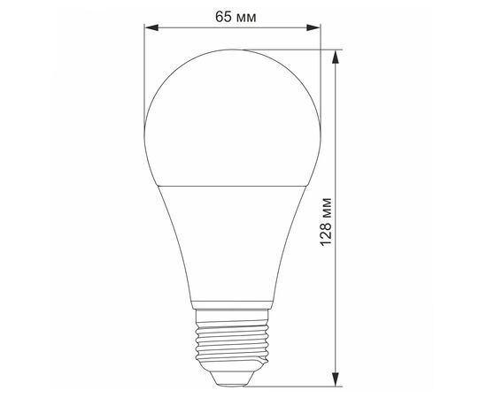 Лампочка TITANUM A65 15W E27 3000K (TLA6515273), изображение 3 Лампочка TITANUM A65 15W E27 3000K (TLA6515273), изображение 3