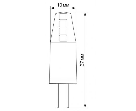 Лампочка Videx G4e 12V 2W G4 4100K (VL-G4e-02124), изображение 2 Лампочка Videx G4e 12V 2W G4 4100K (VL-G4e-02124), изображение 2