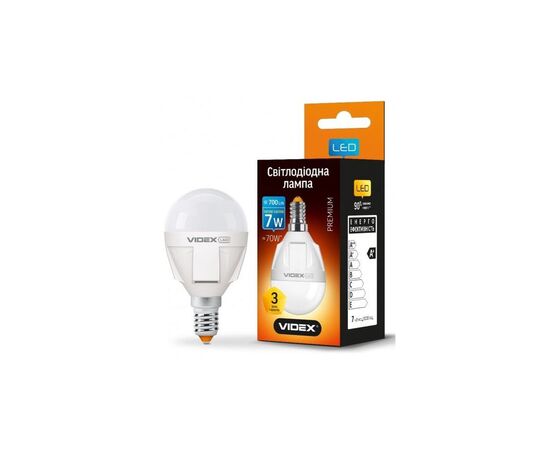 Лампочка Videx PREMIUM G45 7W E27 4100K (VL-G45-07274)