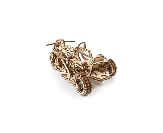 Конструктор Ugears Мотоцикл Scramber с коляской (6336921), изображение 3 Конструктор Ugears Мотоцикл Scramber с коляской (6336921), изображение 3