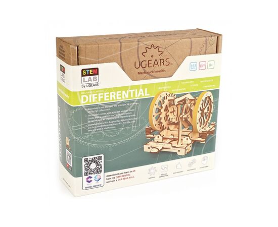 Конструктор Ugears Stem Lab Дифференциал (6336753), изображение 5 Конструктор Ugears Stem Lab Дифференциал (6336753), изображение 5