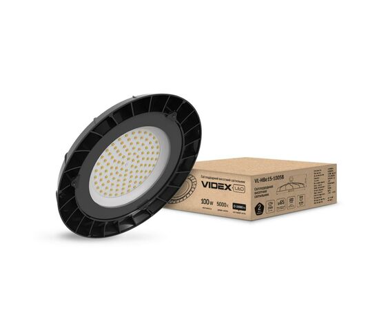 Светильник Videx LED 100W 5000K 220V (VL-HBe15-1005B), изображение 2 Светильник Videx LED 100W 5000K 220V (VL-HBe15-1005B), изображение 2