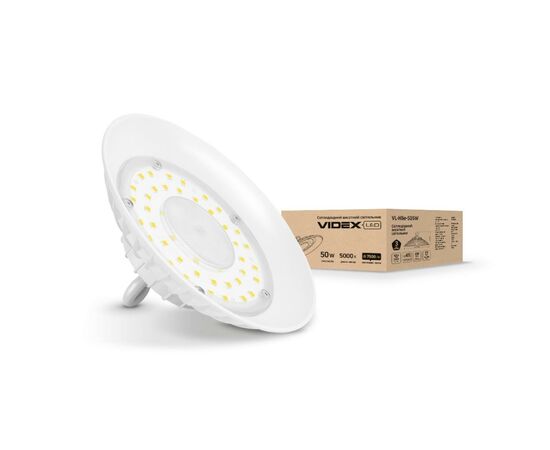 Светильник Videx LED 50W 5000K 220V (VL-HBe-505W), изображение 2 Светильник Videx LED 50W 5000K 220V (VL-HBe-505W), изображение 2