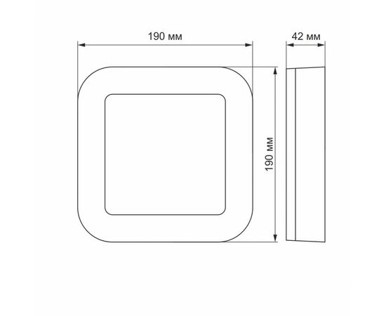 Светильник Videx LED ART IP65 15W 5000K 220V (VL-BHFS-155), изображение 3 Светильник Videx LED ART IP65 15W 5000K 220V (VL-BHFS-155), изображение 3