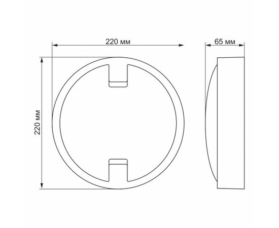 Светильник Videx LED 18W 5000K (VL-BH12R-185-S), изображение 4 Светильник Videx LED 18W 5000K (VL-BH12R-185-S), изображение 4