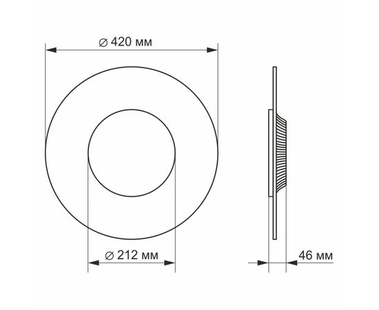 Светильник Videx LED 24W 4100K 220V (VL-JTR-24S4), изображение 3 Светильник Videx LED 24W 4100K 220V (VL-JTR-24S4), изображение 3