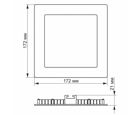 Светильник Videx 12W 3000-6200K 220V С3 (VL-DLSС3-12), изображение 3 Светильник Videx 12W 3000-6200K 220V С3 (VL-DLSС3-12), изображение 3