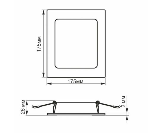 Светильник Videx LED 16W 5000K 220V (VL-DLBS-165), изображение 5 Светильник Videx LED 16W 5000K 220V (VL-DLBS-165), изображение 5