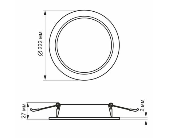 Светильник Videx LED 20W 5000K 220V (VL-DLBR-205), изображение 4 Светильник Videx LED 20W 5000K 220V (VL-DLBR-205), изображение 4