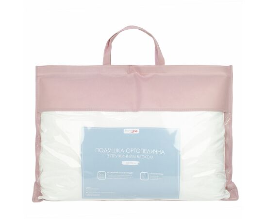 Подушка Home Line ортопедическая с пружинным блоком, белая 50х70 силикон (153394), изображение 3 Подушка Home Line ортопедическая с пружинным блоком, белая 50х70 силикон (153394), изображение 3