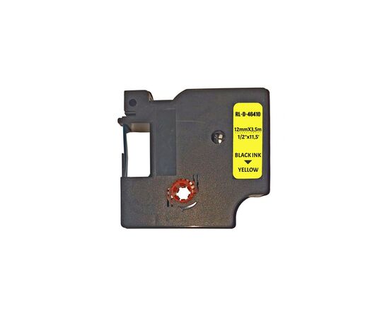 Стрічка для принтера етикеток UKRMARK RL-D-Se-46210-BK/SI Security Label. для DYMO серії D1. 12мм (CD46210)