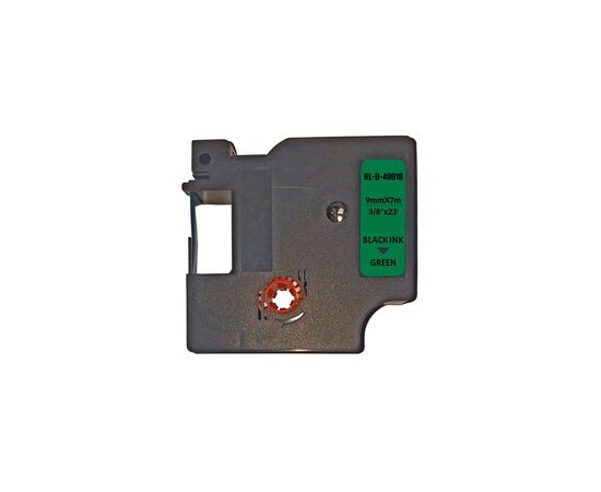 Стрічка для принтера етикеток UKRMARK RL-D-40919P-BK/GR, аналог DYMO S0720740, 9мм х 7м. (CDS40919P)
