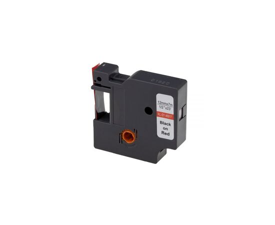 Стрічка для принтера етикеток UKRMARK RL-D-45017P-BK/RE, аналог DYMO S0720570, 12мм х 7м. (CD45017P)