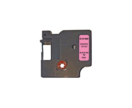 Лента для принтера этикеток UKRMARK RL-D-R-46027-BK/PK шелковая лента. для DYMO серии D1. 12мм х (CD46027)