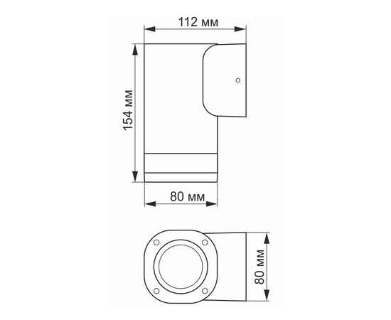 Светильник Videx LED  AR071G IP54 GU10 (VL-AR071G), изображение 3 Светильник Videx LED  AR071G IP54 GU10 (VL-AR071G), изображение 3
