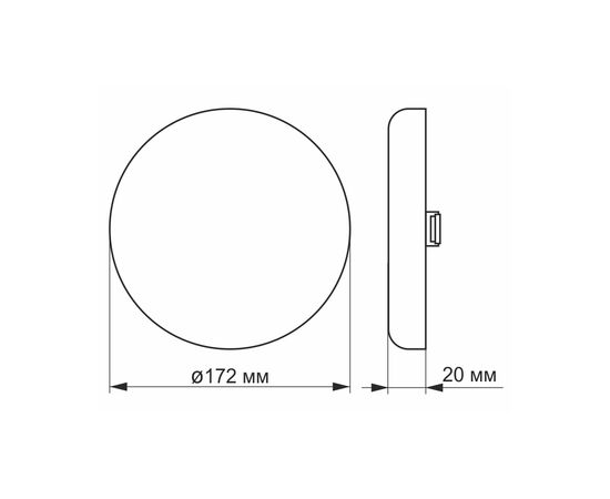 Светильник Videx LED 24W 4100K (VL-DLFR-244), изображение 3 Светильник Videx LED 24W 4100K (VL-DLFR-244), изображение 3