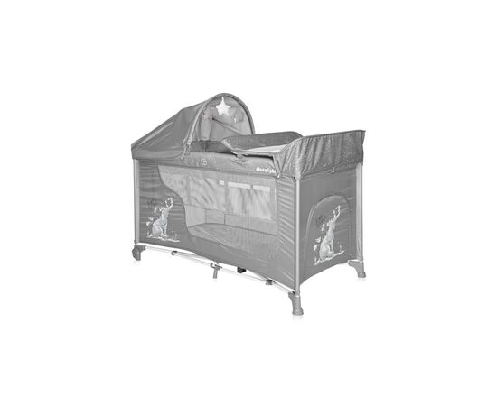 Детский манеж Bertoni/Lorelli MOONLIGHT 2L R grey fun, изображение 2 Детский манеж Bertoni/Lorelli MOONLIGHT 2L R grey fun, изображение 2