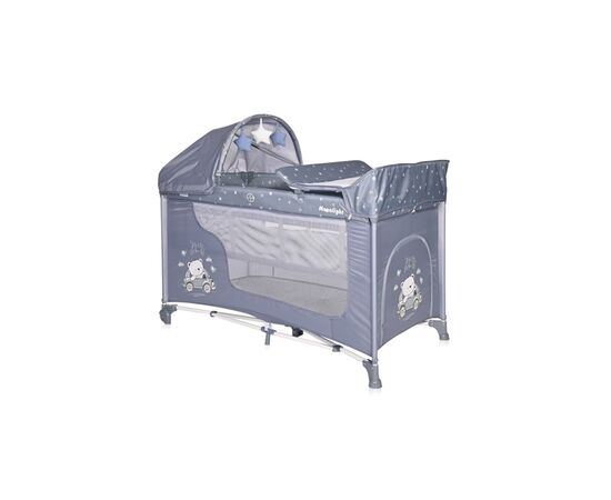 Детский манеж Bertoni/Lorelli MOONLIGHT 2L R silver bl, изображение 2 Детский манеж Bertoni/Lorelli MOONLIGHT 2L R silver bl, изображение 2