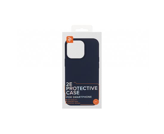 Чохол до моб. телефона 2E Basic Apple iPhone 13 Pro, Liquid Silicone, Midnight Blue (2E-IPH-13PR-OCLS-MB), зображення 2 Чохол до моб. телефона 2E Basic Apple iPhone 13 Pro, Liquid Silicone, Midnight Blue (2E-IPH-13PR-OCLS-MB), зображення 2