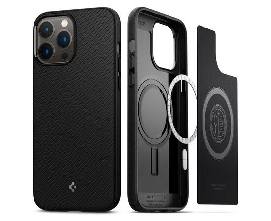 Чехол для моб. телефона Spigen Spigen Apple Iphone 13 Pro Max Mag Armor, Matte Black (ACS03226), изображение 2 Чехол для моб. телефона Spigen Spigen Apple Iphone 13 Pro Max Mag Armor, Matte Black (ACS03226), изображение 2