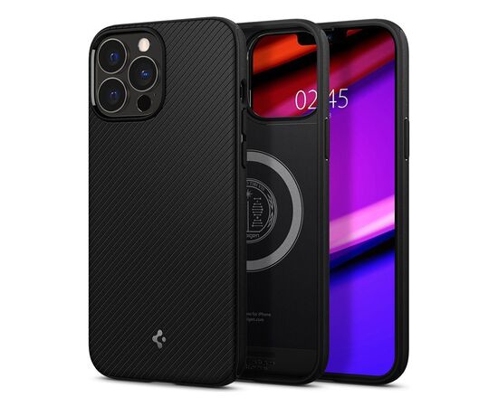 Чехол для моб. телефона Spigen Spigen Apple Iphone 13 Pro Max Mag Armor, Matte Black (ACS03226), изображение 3 Чехол для моб. телефона Spigen Spigen Apple Iphone 13 Pro Max Mag Armor, Matte Black (ACS03226), изображение 3
