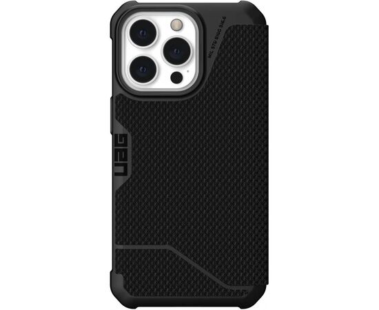 Чехол для моб. телефона Uag Apple Iphone 13 Pro Metropolis, Kevlar Black (113156113940), изображение 6 Чехол для моб. телефона Uag Apple Iphone 13 Pro Metropolis, Kevlar Black (113156113940), изображение 6