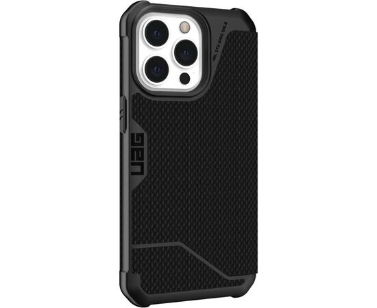 Чехол для моб. телефона Uag Apple Iphone 13 Pro Metropolis, Kevlar Black (113156113940), изображение 7 Чехол для моб. телефона Uag Apple Iphone 13 Pro Metropolis, Kevlar Black (113156113940), изображение 7
