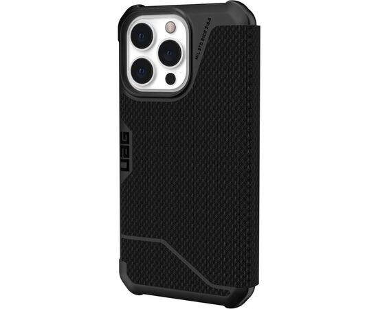 Чохол до моб. телефона Uag Apple Iphone 13 Pro Metropolis, Kevlar Black (113156113940)