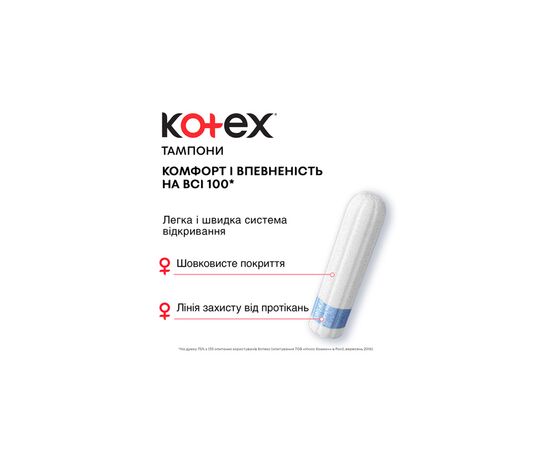 Тампоны Kotex Super 32 шт. (5029053562605), изображение 4 Тампоны Kotex Super 32 шт. (5029053562605), изображение 4