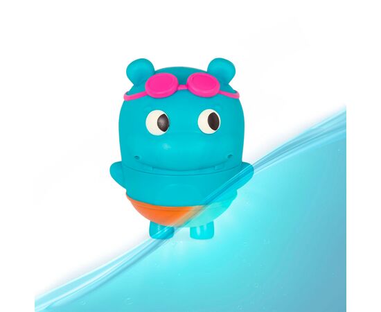 Игрушка для ванной Battat Бегемотик Плюх (LB1711Z), изображение 9 Игрушка для ванной Battat Бегемотик Плюх (LB1711Z), изображение 9