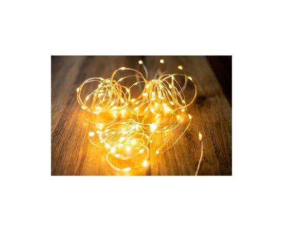 Гірлянда BPNY вологозахищена з адаптером Hot-white 100 LED, 11М, 220V, 6W (102961)