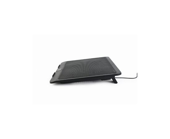 Подставка для ноутбука Gembird до 15", 1x120 mm fan, black (NBS-1F15-04), изображение 3 Подставка для ноутбука Gembird до 15", 1x120 mm fan, black (NBS-1F15-04), изображение 3