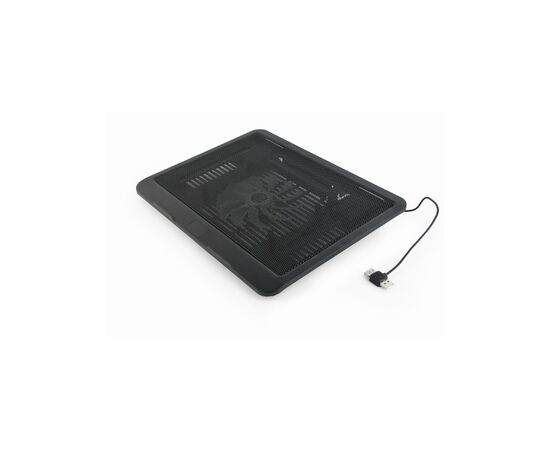Подставка для ноутбука Gembird до 15", 1x120 mm fan, black (NBS-1F15-04), изображение 4 Подставка для ноутбука Gembird до 15", 1x120 mm fan, black (NBS-1F15-04), изображение 4